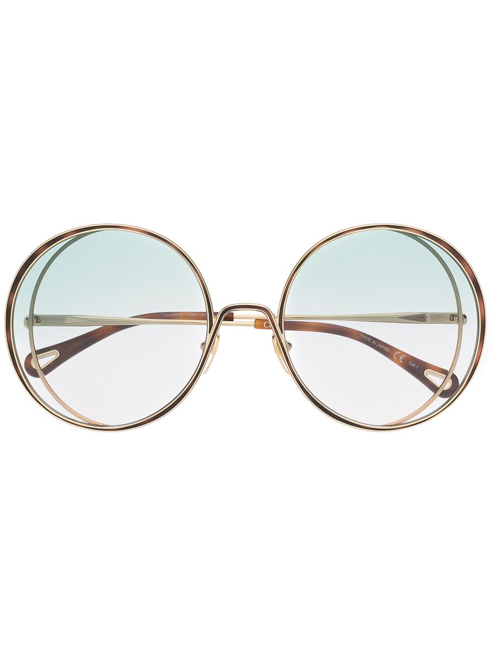 Chloé Eyewear Oversized-Sonnenbrille - Gold von Chloé Eyewear