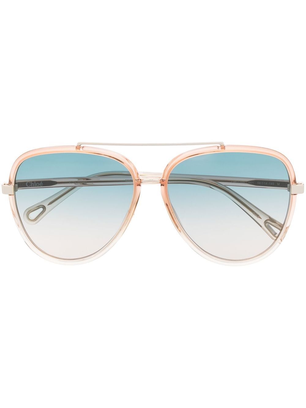 Chloé Eyewear Getönte Pilotenbrille - Orange von Chloé Eyewear