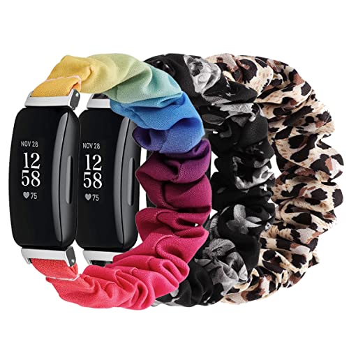 Chofit Armband kompatibel mit Fitbit Ace 3 Riemen, Ersatz-Scrunchies Armband Chiffon Satin Armband für Kinder Mädchen Ace 3 Activity Tracker, 3er-Pack von Chofit