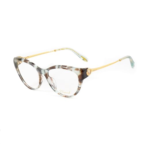 Chopard Damen Vch323s Sonnenbrille, Shiny Striped Havana Aquamarine/Blue, 66 von Chopard