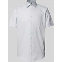 Christian Berg Men Regular Fit Business-Hemd mit fein strukturiertem Muster in Gruen, Größe 41/42 von Christian Berg Men