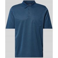 Christian Berg Men Regular Fit Poloshirt mit Brusttasche in Dunkelblau, Größe L von Christian Berg Men