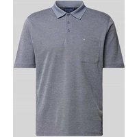 Christian Berg Men Regular Fit Poloshirt mit Brusttasche in Jeansblau, Größe XXL von Christian Berg Men