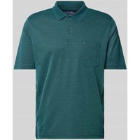 Christian Berg Men Regular Fit Poloshirt mit Brusttasche in Lagune, Größe XXL von Christian Berg Men