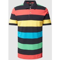 Christian Berg Men Regular Fit Poloshirt mit Streifenmuster in Marine, Größe XXXL von Christian Berg Men