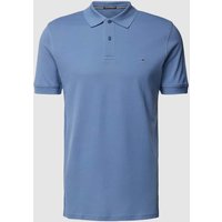 Christian Berg Men Poloshirt im unifarbenen Design in Jeansblau, Größe XXXL von Christian Berg Men