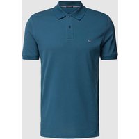 Christian Berg Men Poloshirt im unifarbenen Design in Petrol, Größe L von Christian Berg Men