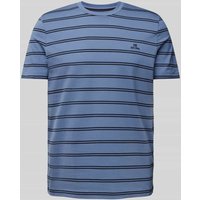 Christian Berg Men T-Shirt mit Label-Stitching in Jeansblau, Größe M von Christian Berg Men