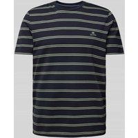 Christian Berg Men T-Shirt mit Label-Stitching in Marine, Größe XXL von Christian Berg Men