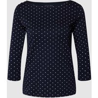 Christian Berg Woman Longsleeve mit Polka Dots in Dunkelblau, Größe 38 von Christian Berg Woman