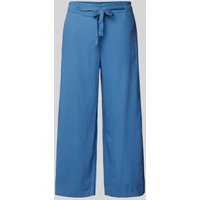 Christian Berg Woman Loose Fit Leinenculotte mit Tunnelzug in Rauchblau, Größe 44 von Christian Berg Woman