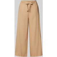 Christian Berg Woman Loose Fit Leinenculotte mit Tunnelzug in Sand, Größe 36 von Christian Berg Woman