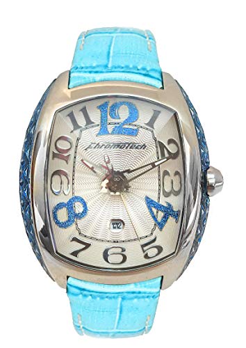 Chronotech Damen Analog Quarz Uhr mit Leder Armband CT7998L-01 von Chronotech