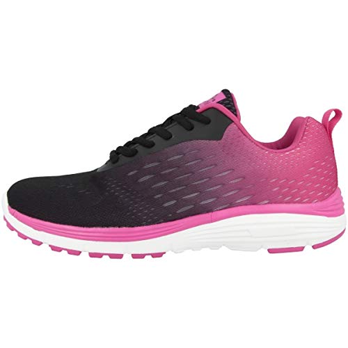 chung shi Damen Duxfree Berlin Schnürhalbschuh-Laufschuh, Schwarz/Pink, 40 EU von Chung Shi