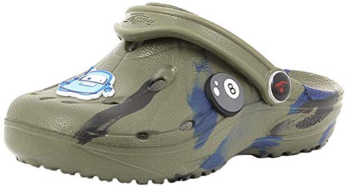 chung shi Unisex Kinder DUX Kids Schuh-Shibit-Set Clogs, Khaki/Navy/Schwarz, 30 EU (190 mm) von Chung Shi