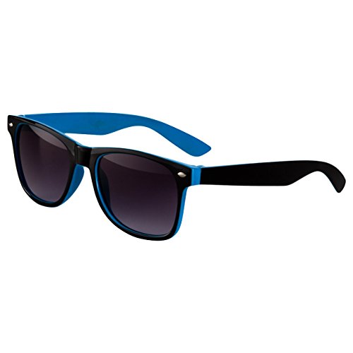 Ciffre Nerdbrille Sonnenbrille Stil Brille Pilotenbrille Vintage Look Türkis schwarz von Ciffre
