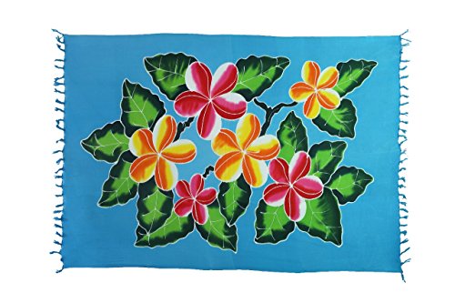 Ciffre Original Yoga Sarong Pareo Wickelrock Strandtuch Rund ca 170cm x 1110cm Handtuch Schal Kleid Wickeltuch Wickelkleid Türkises Blumen Muster Ciffre Original Yoga Sarong Pareo Wickelrock Strandtuch Rund ca 170cm x 1110cm Handtuch Schal Kleid Wickeltuch Wickelkleid Türkises Blumen Muster von Ciffre