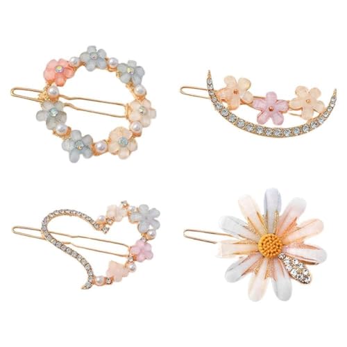 Niedliche Damen-Haarspange mit Perlen, Legierung, Blume, Mond, Haarspange, Herz, Clip, Accessoires, Kopfschmuck, Schleife Niedliche Damen-Haarspange mit Perlen, Legierung, Blume, Mond, Haarspange, Herz, Clip, Accessoires, Kopfschmuck, Schleife von Cikiki