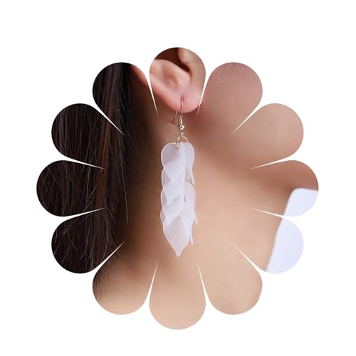 Cimenexe Böhmische Blume Blatt Baumeln Ohrringe Weiße Blume Tropfen Ohrringe Acryl Blume Blütenblatt Stapeln Ohrringe Lange Blatt Kronleuchter Ohrringe Schmuck Für Frauen Und Mädchen Geschenke Cimenexe Böhmische Blume Blatt Baumeln Ohrringe Weiße Blume Tropfen Ohrringe Acryl Blume Blütenblatt Stapeln Ohrringe Lange Blatt Kronleuchter Ohrringe Schmuck Für Frauen Und Mädchen Geschenke von Cimenexe