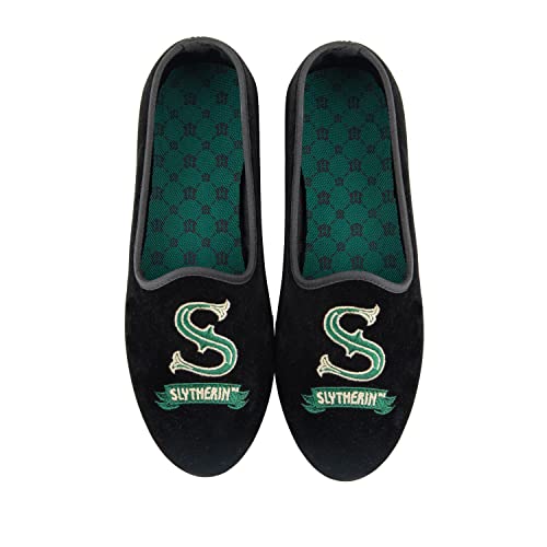 Cinereplicas Harry Potter - Slytherin Deluxe Pantoffeln - 35/36 - Offizielle Lizenz von Cinereplicas