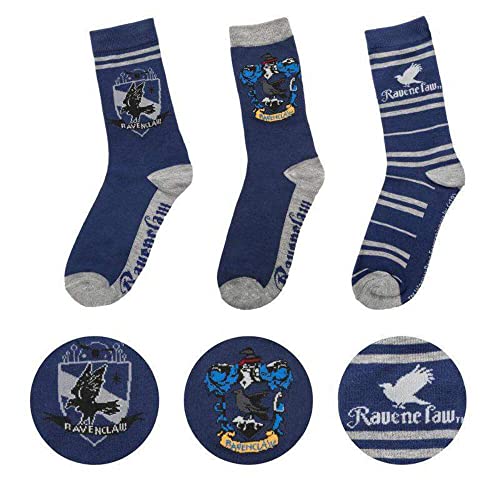 Cinereplicas Unisex 3er-Pack - Hogwarts-Haus socken - Schuh von 35 bis 45 von Cinereplicas