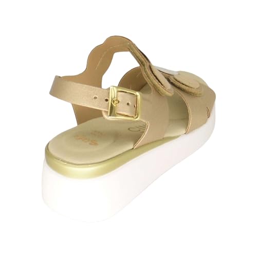 Cinzia Soft Bequeme Sandalen mit Riemen Lf203080, Platin, 40 EU von Cinzia Soft