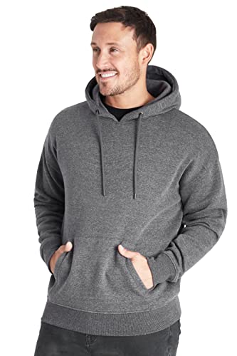 CityComfort Hoodie Herren Kapuzenpullover, Basic Pullover Herren Hoodies (Anthrazit, L) von CityComfort