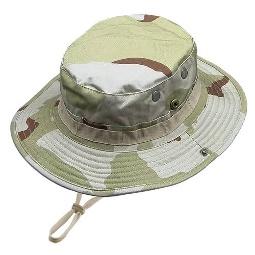 Buschhut Boonie Hat für Herren Damen, Camouflage Dschungel Hut Bucket Hat Sonnenschutz Outdoor Hut, Military UV Schutz Sonnenhut Fischerhut Gartenhut von Ciyuhome