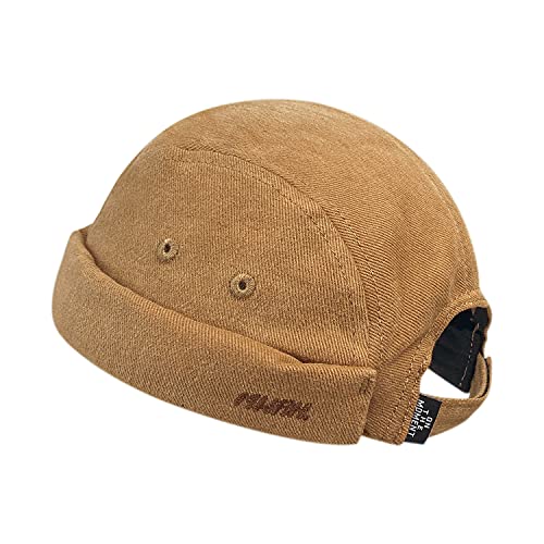 CLAPE Herren Cap Ohne Schirm Cotton Docker Cap Sommer Seemannsmütze Dockermütze Rolled Cuff Brimless Hat Verstellbar Hafenmütze CLAPE Herren Cap Ohne Schirm Cotton Docker Cap Sommer Seemannsmütze Dockermütze Rolled Cuff Brimless Hat Verstellbar Hafenmütze von CLAPE
