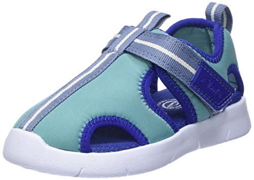 Clarks Ath Water K Sneaker, Blue Combi, 27 EU von Clarks