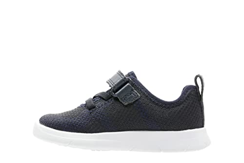 Clarks Baby-Jungen Ath Flux T Sneaker, Navy, 22.5 EU von Clarks