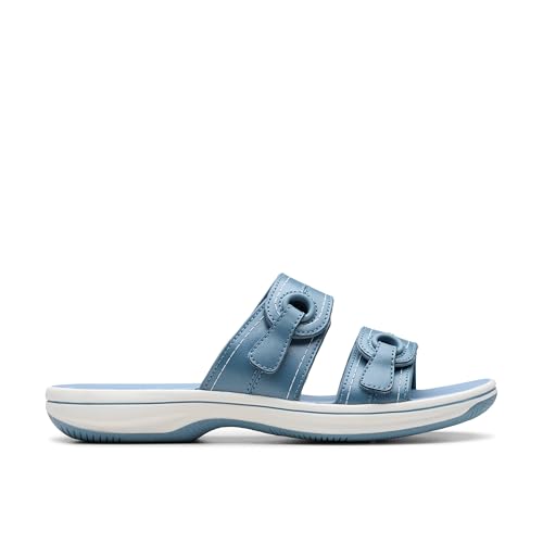Clarks Brinkley Maye Synthetik-Sandalen aus Denim, blau, 42 EU Clarks Brinkley Maye Synthetik-Sandalen aus Denim, blau, 42 EU von Clarks