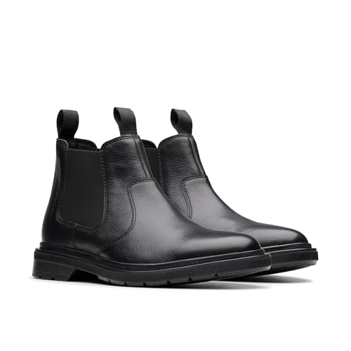 Clarks Burchill Up Chelsea Boot für Herren, Schwarz Leder, 41 EU Clarks Burchill Up Chelsea Boot für Herren, Schwarz Leder, 41 EU von Clarks