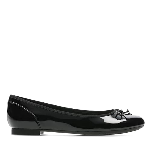 Clarks Damen Couture Bloom Geschlossene Ballerinas, Schwarz (Black Patent) ,36 EU von Clarks