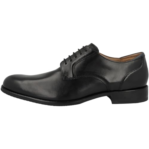 Clarks Craft Arlo Lace Lederschuhe in Schwarz Standard Fit Größe 42, Schwarz, 43 EU von Clarks