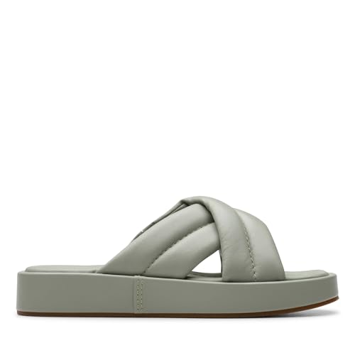 Clarks Damen Alda Glide Schiebe-Sandalen, Light Green Lea, 40 EU Clarks Damen Alda Glide Schiebe-Sandalen, Light Green Lea, 40 EU von Clarks