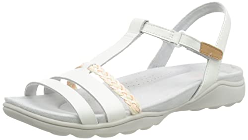 Clarks Damen Amanda Tealite Sport Sandal, White Leather, 35.5 EU Clarks Damen Amanda Tealite Sport Sandal, White Leather, 35.5 EU von Clarks