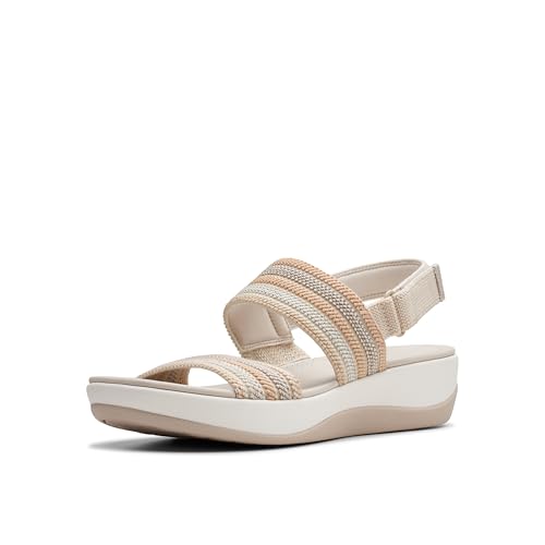 Clarks Damen Arla Stroll Sandale, Beige Combi, 36 EU Clarks Damen Arla Stroll Sandale, Beige Combi, 36 EU von Clarks