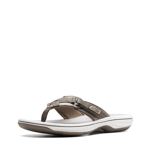 Clarks Damen Breeze Sea Flipflop, Zinn Synthetik, 39 EU Clarks Damen Breeze Sea Flipflop, Zinn Synthetik, 39 EU von Clarks