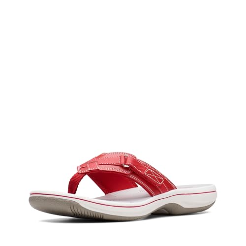 Clarks Damen Breeze Sea Flipflop, Rotes Synthetikmaterial, 44 EU Clarks Damen Breeze Sea Flipflop, Rotes Synthetikmaterial, 44 EU von Clarks