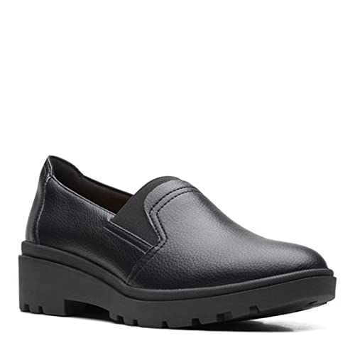 Clarks Damen Calla Rae Flacher Slipper, Schwarz Leder, 38 EU Clarks Damen Calla Rae Flacher Slipper, Schwarz Leder, 38 EU von Clarks
