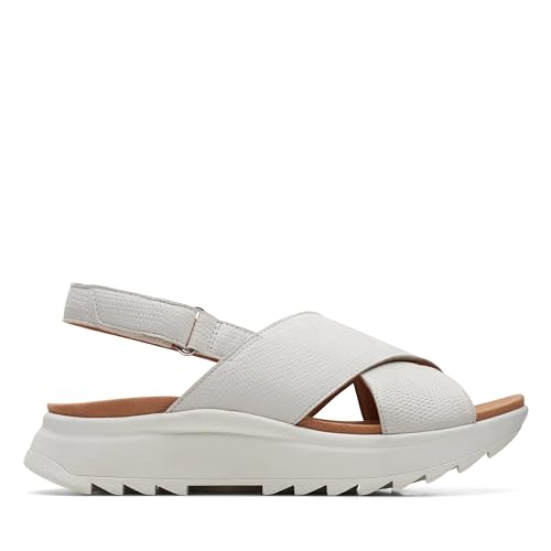 Clarks Damen Dashlite Wish Sandal, Off White Combi, 38 EU Clarks Damen Dashlite Wish Sandal, Off White Combi, 38 EU von Clarks