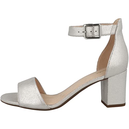Clarks Damen Deva Mae Pumps, Silver Metallic, 42 EU Clarks Damen Deva Mae Pumps, Silver Metallic, 42 EU von Clarks
