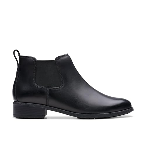 Clarks Damen Havisham Top Chelsea-Stiefel, Schwarzes Leder, 39 EU Clarks Damen Havisham Top Chelsea-Stiefel, Schwarzes Leder, 39 EU von Clarks
