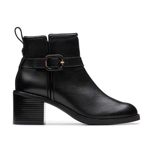 Clarks Damen Kammerbesatz Springerstiefel, Schwarzes Leder, 37 EU Clarks Damen Kammerbesatz Springerstiefel, Schwarzes Leder, 37 EU von Clarks