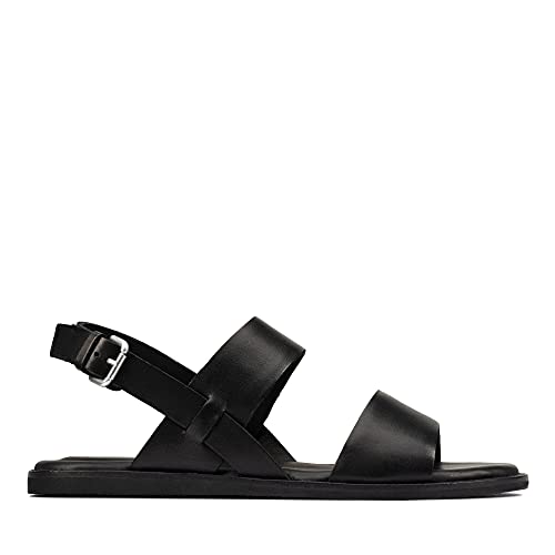 Clarks Damen Karsea Strap Sandale, Black Leather, 37.5 EU Clarks Damen Karsea Strap Sandale, Black Leather, 37.5 EU von Clarks