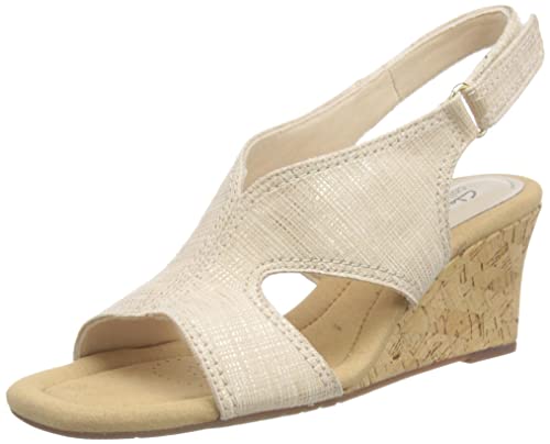 Clarks Damen Kyarra Aster Keilsandale, Sand Metallic, 37 EU Clarks Damen Kyarra Aster Keilsandale, Sand Metallic, 37 EU von Clarks