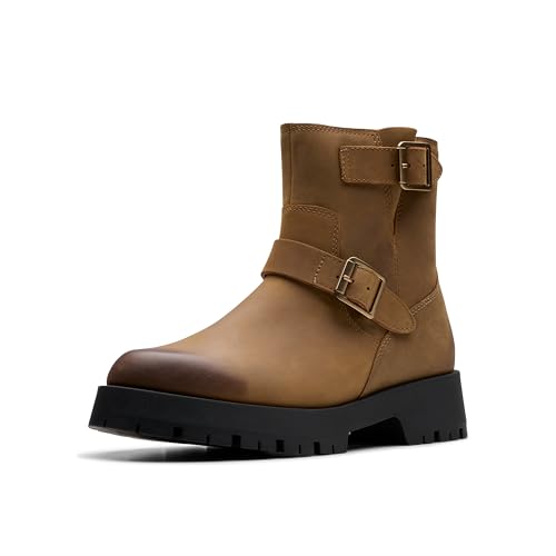 Clarks Damen Ledwick Haley Mode-Stiefel, Dark Sand Oily, 40 EU Clarks Damen Ledwick Haley Mode-Stiefel, Dark Sand Oily, 40 EU von Clarks