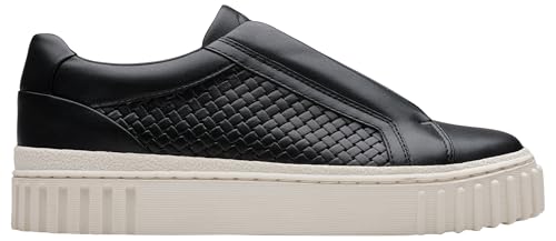 Clarks Damen Mayhill Bay Sneaker, Black Leather, 37 EU Clarks Damen Mayhill Bay Sneaker, Black Leather, 37 EU von Clarks
