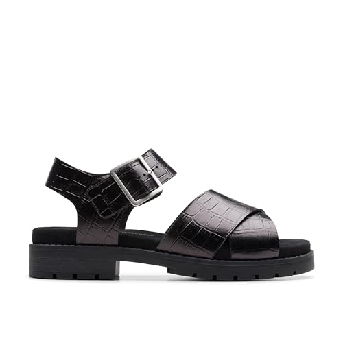 Clarks Damen Orinoco Cross Sandale, Black Interest, 38 EU Clarks Damen Orinoco Cross Sandale, Black Interest, 38 EU von Clarks